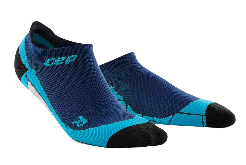CEP Mens No Show Compression Running Socks - CEP (Deep Ocean/Hawaii Blue) 5 - Image 1